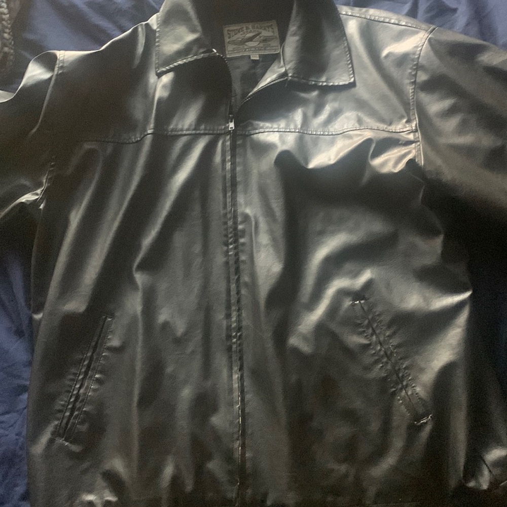 Steve & Barry’s Brand Leather Jacket Size Xxl. - Gem